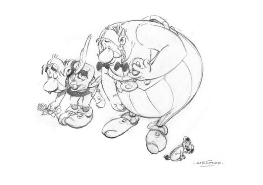  L&#39;omaggio di Albert Uderzo, padre di Asterix e Obelix, alle vittime di Charlie Hebdo